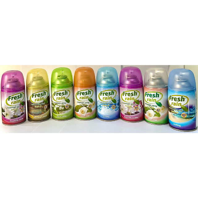 Zippers Modern Automatic Air Freshener Spray Refill Silk Cotton 250ml Long Lasting Fragrance Booster 60 Days Home Office JET