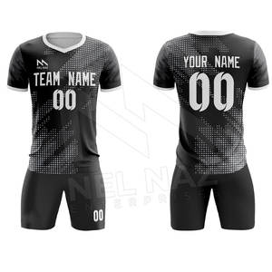 Equipación de fútbol de poliéster para hombre con logotipo personalizado, conjuntos de uniformes y camisetas de fútbol en blanco, ropa de equipo de fútbol estilo Francia - Product Image 1