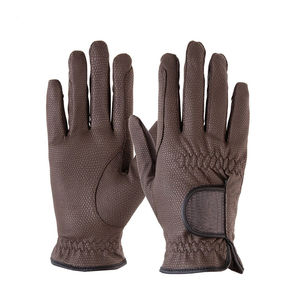 Gants de protection industrielle durables et confortables avec sangle élastique en cuir synthétique PU pour l'équitation - Product Image 4
