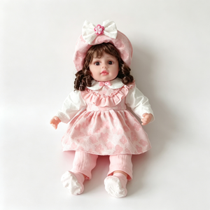 Customized musical reborn plush <b>doll</b>, vintage cottage rag <b>doll</b>, knit cardigan <b>doll</b>, singing <b>play</b> <b>doll</b>,kids collectible toy gift - Product Image 6