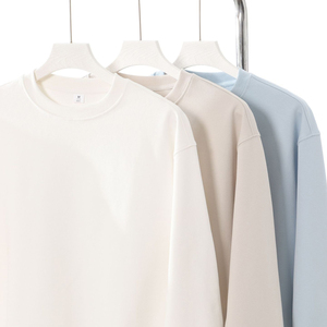 เสื้อสเวตเตอร์คอรีเฟรนช์เทอร์รี่คอกลมมีฮู้ดกำหนดโลโก้เอง350gsm โรงงาน - Product Image 1