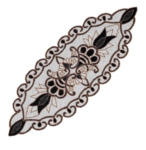 Flower Shape Drinking Cup Table Runner Best Quality <b>Beaded</b> Place-mat Home Decor Tableware at Best Price - Product Image 4