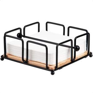 Porte-serviettes en bois de style tuyau d'eau, accessoire de table unique pour la décoration à thème et l'utilisation quotidienne, en provenance d'Inde - Product Image 2