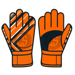 Guantes de Portero Naranja con Diseño de Inyección de Silicona en el Dorso, Palma de Látex Antideslizante, Guantes de Fútbol Profesionales para Adultos y Jóvenes - Product Image 1