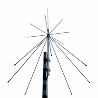 Antena Stasiun Basis Discone AR-HF-D3000 25-3000MHz Pita Lebar Omnidirectional dengan Gain 2-3.5dBi untuk Penerima SDR