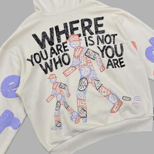 Sudaderas con Cremallera y Logotipo Personalizado para Hombre, Fabricantes de Sudaderas de Alta Calidad, 100% Algodón, Felpa, Invierno, Estilo Urbano, Talla Grande - Product Image 5