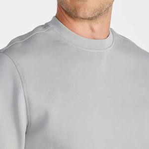 Sudaderas de felpa francesa en blanco, jersey de cuello redondo para hombre, sudaderas de mezcla de algodón bordadas personalizadas, sudaderas con capucha para hombre, ajuste Regular 2025 - Product Image 6