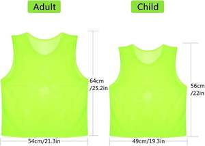 Maillots d'entraînement unisexes en maille respirante, légère, à séchage rapide, imperméable, imprimée et personnalisable pour le football et le basketball, avec bandes élastiques - Product Image 6