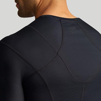 Capa Base de compresión térmica Slim Muscle manga corta Shapewear hombres Body Shaper camisa adelgazante Chaleco de barriga