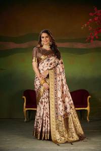 Saree de créateur exclusif au monde de la mode Richa pour femmes, vêtements de fête en lin, soie multicolore, séquence de saris rayonne meilleures collections - Product Image 2