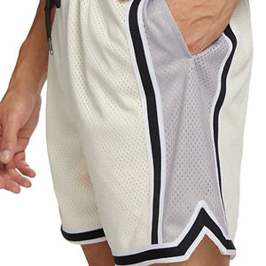 Offre Spéciale personnalisé couleur adulte hommes maille Gym Shorts respirant été décontracté tricoté cordon fermeture été utiliser Shorts pour hommes - Product Image 5