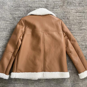 Veste en cuir pour femmes Nouveautés de la saison Arrivées tendance Veste en cuir véritable pour femmes Haute qualité Veste en cuir épaisse d'hiver - Product Image 3