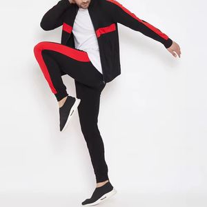 Logo personnalisé respirant hiver imprimé solide Tech polaire sportif hommes pleine longueur poches latérales survêtement - Product Image 4