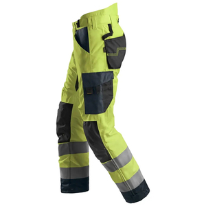 Safety Pants High Visibility Reflective <b>Waterproof</b> LED Flash Work <b>Trousers</b> Pockets Customized Logo for Men Construction - Product Image 6