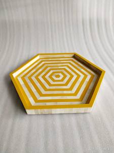 Bandeja de incrustaciones de hueso elegante y de moda para el hogar Bandeja de madera ecológica con diseño de incrustaciones de hueso elegante Gran valor para cualquier espacio - Product Image 4