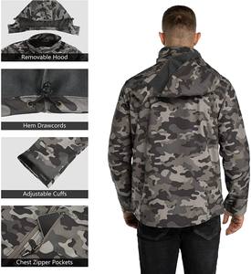 Manufacturer's Best Quality Customized <b>Camo</b> Softshell Winter <b>Jacket</b> for Men Stand Outdoor Waterproof Canvas Utility Pattern - Product Image 5