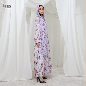 Novo Atacado de Roupas Femininas Elegantes e Modestas, Cardigan Abaya, Vestido Muçulmano em Estilo Aberto com Impressão da Turquia - Product Image 2