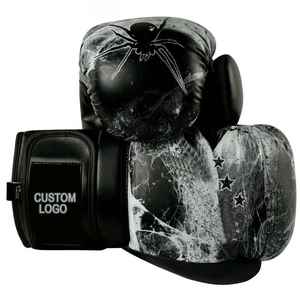 Calidad Premium cómodo portátil Fitness Gear empuñaduras de mano diseño de sublimación adulto PU cuero lucha guantes de boxeo hombres - Product Image 4