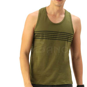 Camiseta sin mangas de algodón de verano para hombre, chaleco de gimnasio transpirable recién llegado, diseño de estampado personalizado, chaleco de entrenamiento de estilo informal, tejido de punto - Product Image 1