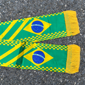 Custom Scarf Germany, Italy, England, Spain, Brazil, France, Satin Polyester Football scarves Size 14*130cm - Product Image 6