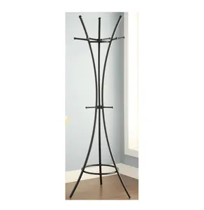 Top Sale Metal Coat Rack Home Furniture Standing Hanger Black Coat Stand For Home Living Rooms & Hotel Usage