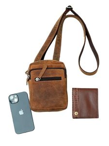 Bolso Bandolera Cruzado de Cuero Genuino Vintage para Hombre, de Lujo, Antirrobo, Impermeable y Ligero, para Amantes de la Moda - Product Image 4