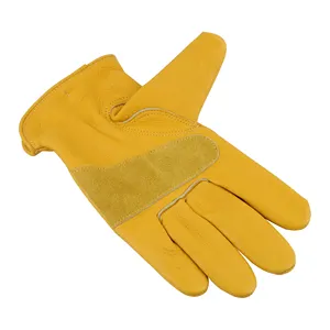 Cheap Promotion industrial synthetic leather mechanic hard work Gloves
