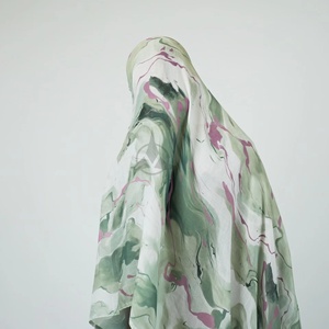 New Manufacturer in Stock Bawal Printing <b>Modal</b> Cotton Hood Ironless Muslim Women Printed Marble <b>Hijab</b> Scarf For Women OEM - Product Image 4