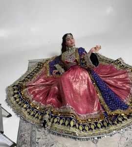 100% Top High Quality Afghan Kuchi Dresses Wholesale Price Indian Banjara Style <b>Appliques</b> Ruffles Belly Dance Party Afghani - Product Image 3