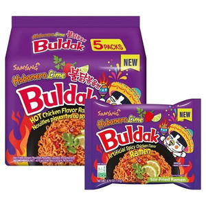 Pedidos al por Mayor de Ramen Picante Samyang Habanero Lime de 130g, Fideos Instantáneos Coreanos Picantes Halal para Exportación al por Mayor - Product Image 1