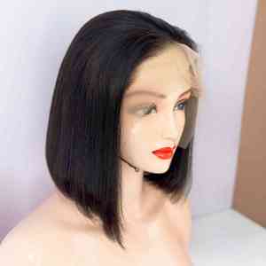 Perruque Bob cheveux humains Lace Front Wig extensions de cheveux humains vietnamiens Hd perruques frontales transparentes - Product Image 2
