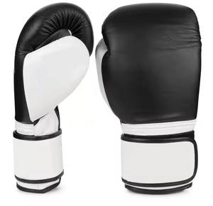 Guantes de boxeo de cuero puro hechos en fábrica de cuero PU MMA a la venta para artes marciales y entrenamiento de boxeo correa de muñeca para adultos - Product Image 4