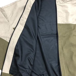 Conjunto de dos piezas para hombre 2025, chándal Vintage con cremallera, chándal de nailon con rayas reflectantes de talla grande para hombre - Product Image 4