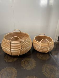 Más Vendido 2023 Combo de 2 Piezas de Cestas de Ratán para Almacenamiento y Organización del Hogar, Ideal para su Cocina - Product Image 6