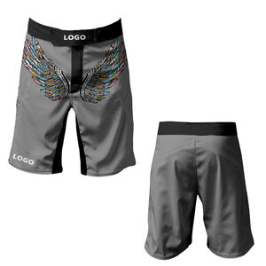 Pantalones cortos MMA transpirables para hombre, pantalones cortos MMA hasta la rodilla para hombre, a la venta, hechos en Pakistán - Product Image 3