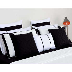 Ensemble de housse de couette et taie d'oreiller en tissu Black Spinel - Product Image 3