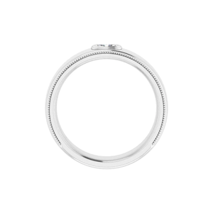 Unisex 1 Carat Oval Cut <b>Solitaire</b> Moissanite Wedding Band Stylish 1ct Moissanite <b>Ring</b> for Men and Women - Product Image 3
