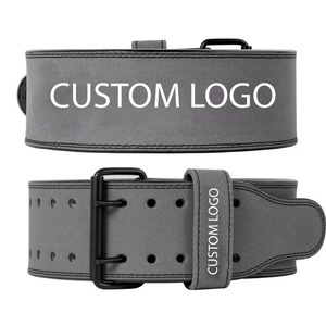 เข็มขัดหนังยกน้ำหนักแบบ deadlift สำหรับออกกำลังกายเข็มขัดรัดหลังฝึกกำลังใหม่เข็มขัดหนังออกแบบได้ตามต้องการ - Product Image 1