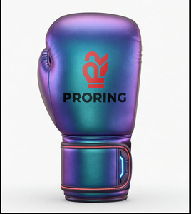 PRORING - Conjunto de Equipo de Protección de Boxeo de Cuero Premium, Zapatos de Boxeo de Malla y Guantes de Sparring Iridiscentes - Product Image 2