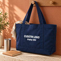 Sacs de voyage en toile épaisse à grande capacité avec logo personnalisé, fermeture éclair à bandoulière, sac de shopping pour femmes, usage quotidien