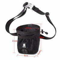 2026 Pochette de ceinture personnalisable classique pour friandises pour chiens et chats, légère, en polyester, imperméable, écologique, portable pour l'entraînement et le transport de nourriture