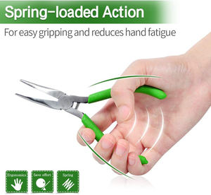 High Quality Stainless Steel 5 Inch Mini Bent <b>Nose</b> <b>Pliers</b> Jewelry Making 45 Degree Curved Serrated Jaws Micro <b>Needle</b> <b>Pliers</b> - Product Image 2