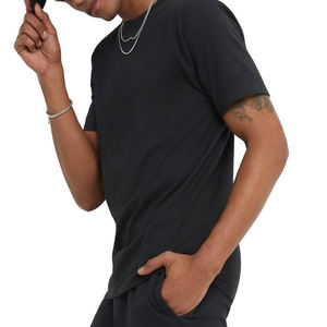 Camisetas de estilo callejero para hombre, de alta calidad 100% de algodón, color personalizado, nuevo estilo, camisetas lisas de manga corta de gran tamaño de talla grande - Product Image 1