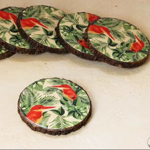 Rustic Wooden Bohemian Style Handcrafted Eco-Friendly Coaster Smooth Surface Customized Design for Decorative Use <b>Cheap</b> Price - Product Image 1