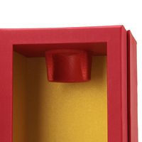 Boîte cadeau pour bouteille de vin, emballage de luxe, boîte rigide en papier avec fermeture magnétique, insert en mousse, gaufrage, feuille d'or mate