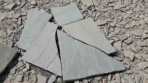 Losas de pavimentación locas grises naturales Kandla, camino exterior caído, revestimiento de suelo Exterior, losas de arenisca irregulares aleatorias - Product Image 3