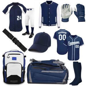 Uniforme de Béisbol y Sóftbol Estampado de Talla Grande, Hecho de Poliéster, Paquete Completo, Secado Rápido, Transpirable, para Entrenamiento en Equipo, Unisex para Adultos - Product Image 1