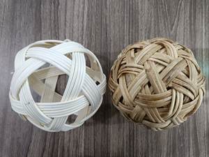 Bola de ratán hecha a mano de Navidad Bolas de mimbre de Navidad Difusor de caña Decoración de moda Bola de ratán - Product Image 6