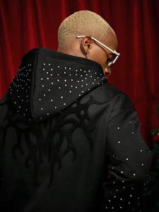 Sudadera con capucha de tela unisex, chaqueta moderna con cremallera elástica, elegante, ligera, para gimnasio, ropa deportiva, ropa de calle elegante o traje de viaje - Product Image 4