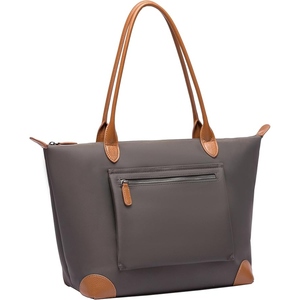 กระเป๋าผ้าแคนวาสขนาดใหญ่สำหรับผู้หญิง พร้อมสายหนังแท้ แฟชั่น ใช้ได้ทุกวัน สะพายไหล่หรือถือก็ได้ - Product Image 6